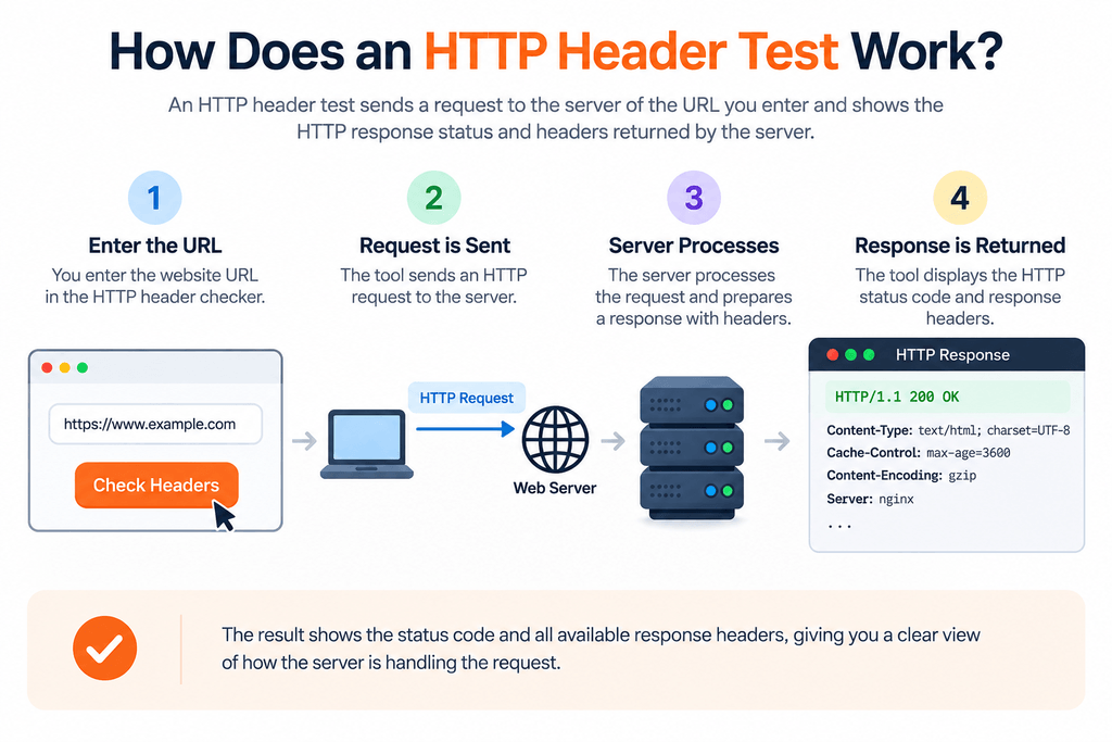 HTTP Header Test Workflow Infographic