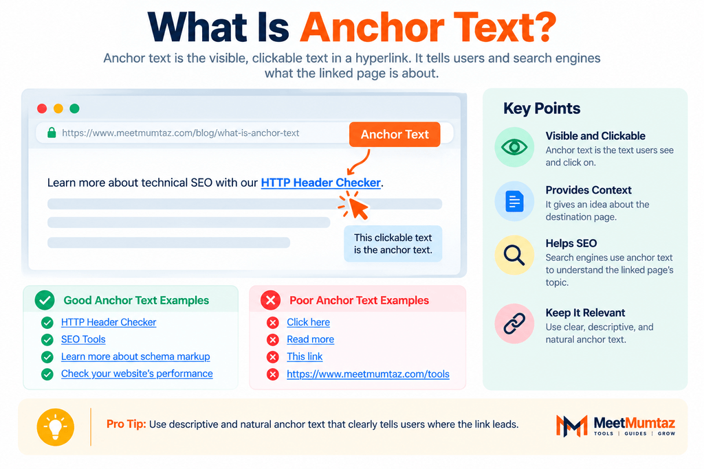 SEO Anchor Text Explained Infographic