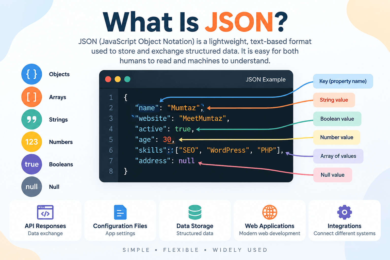 What Is JSON? Modern Data Infographic