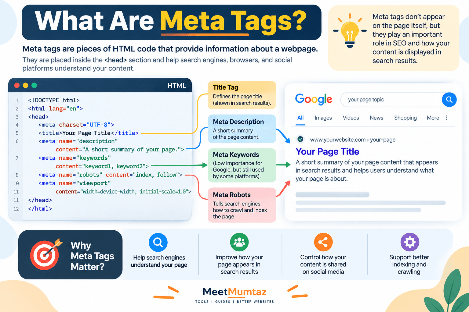 What Are Meta Tags? SEO Infographic
