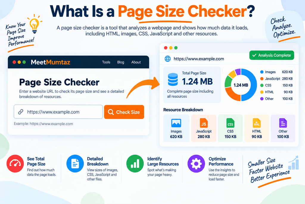 Page Size Checker Infographic