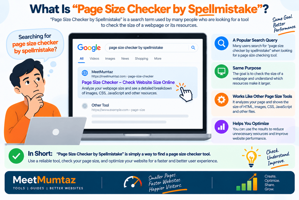 Page Size Checker Infographic Tutorial