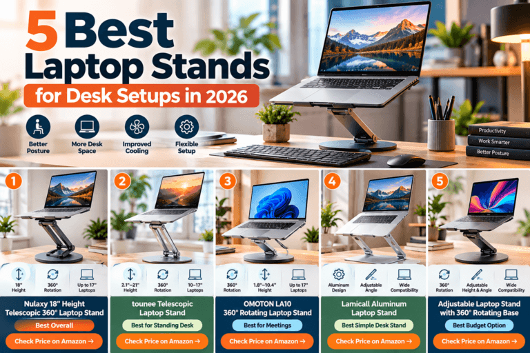 5 Best Laptop Stands for Desk Setups in 2026