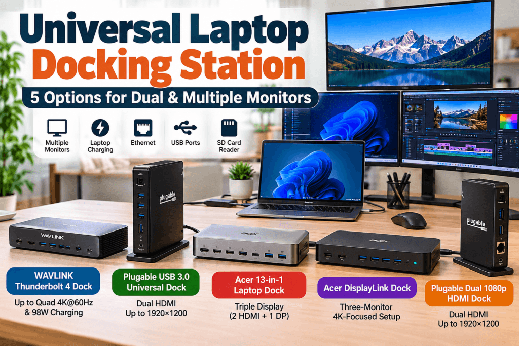 Universal Laptop Docking Station