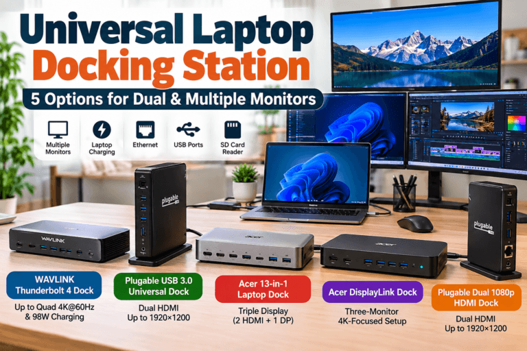 Universal Laptop Docking Station: 5 Options for Dual & Multiple Monitors in 2026