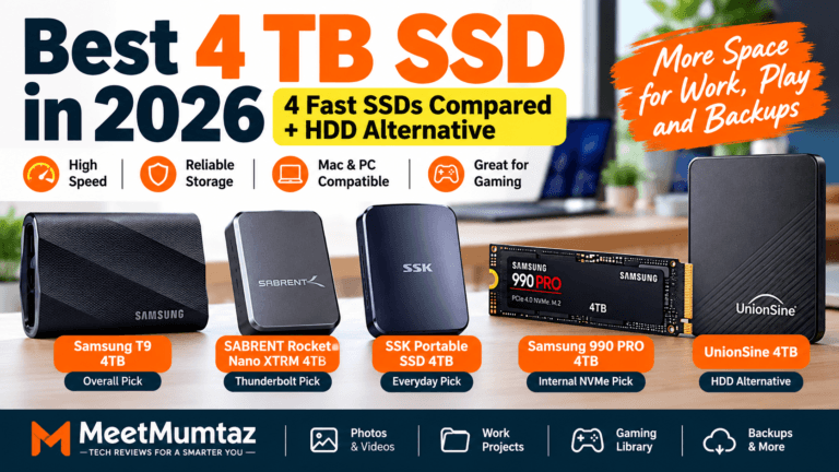 Best 4 TB SSD in 2026: 4 Fast SSDs Compared + HDD Alternative
