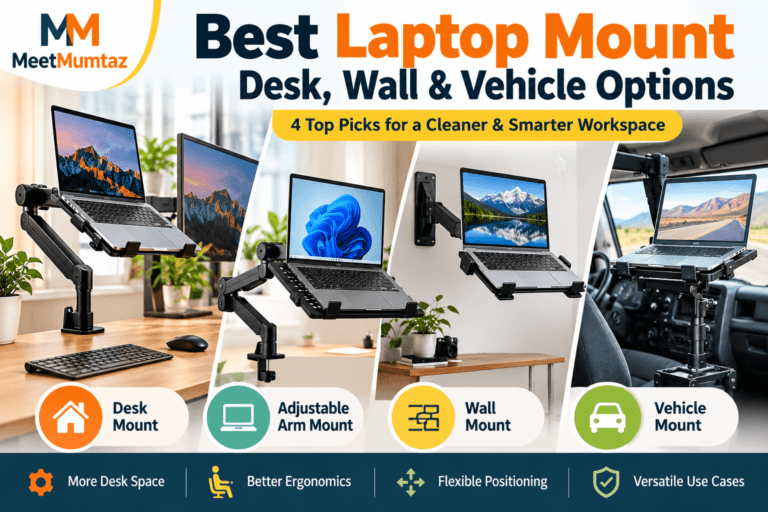 Best Laptop Mount in 2026: 4 Top Desk, Wall & Vehicle Options
