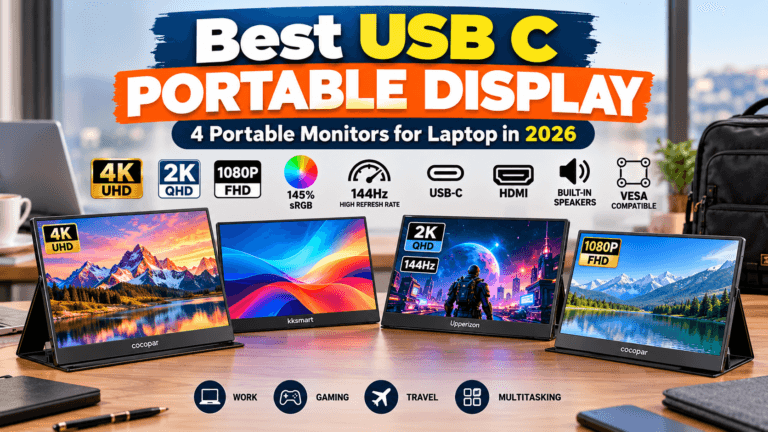 Best USB C Portable Display: 4 Portable Monitors for Laptops in 2026
