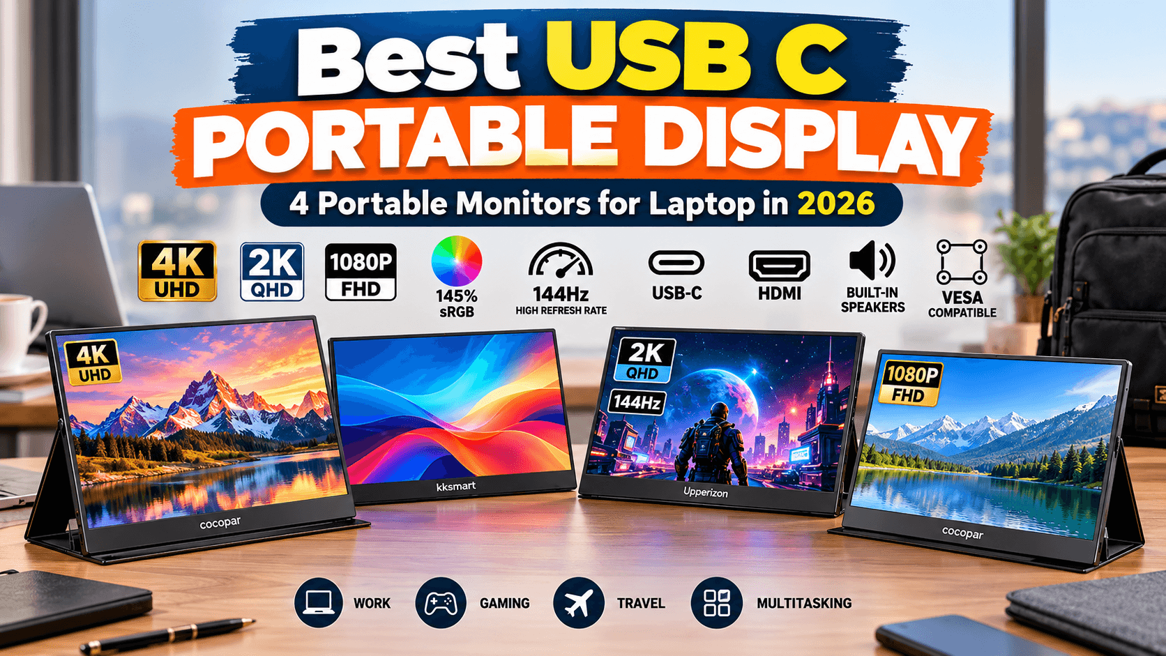 Best USB C Portable Display: 4 Portable Monitors for Laptops in 2026