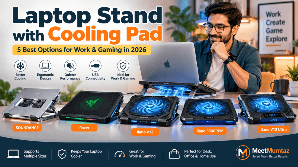 Laptop stand with cooling pad​