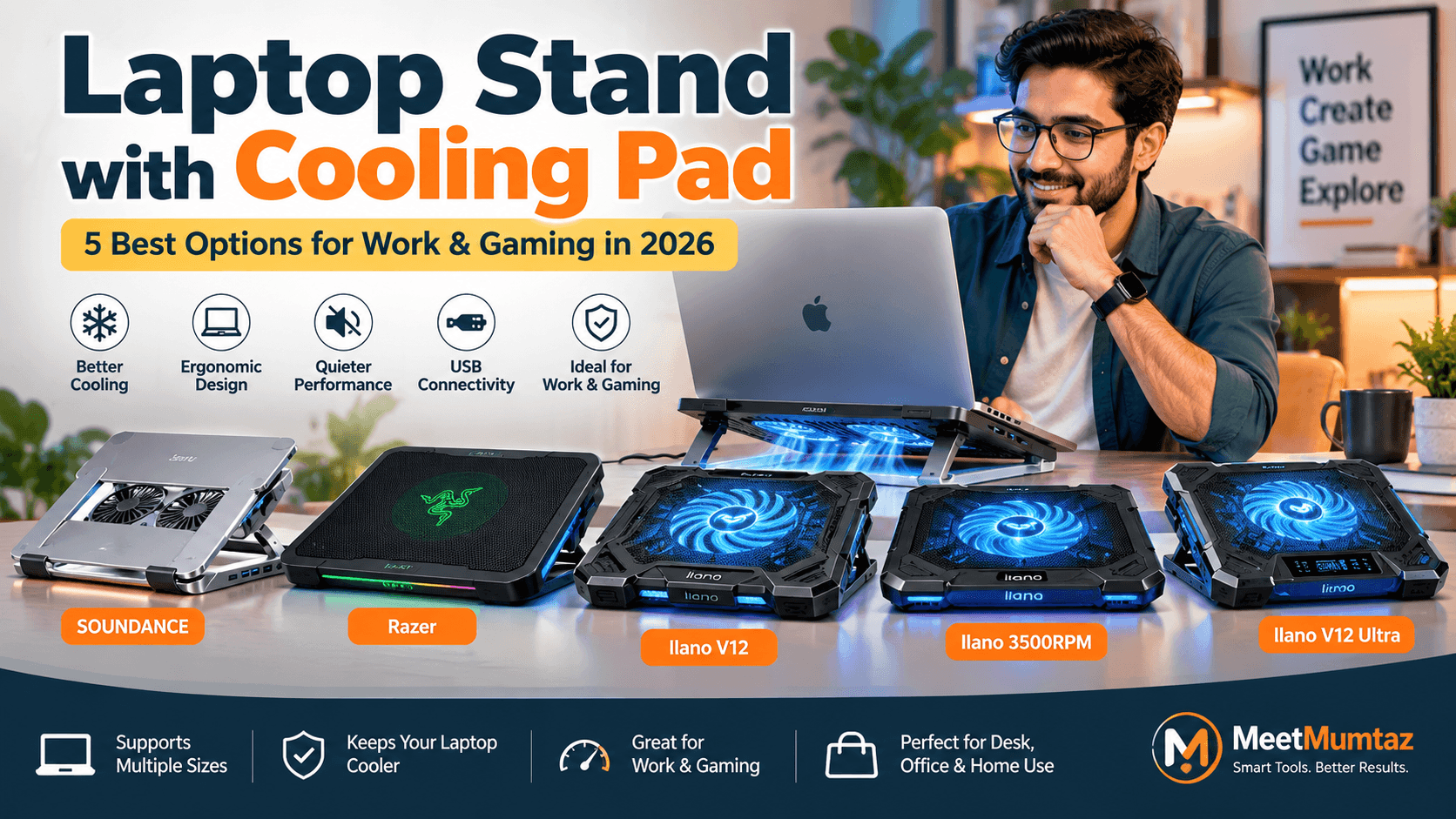 Laptop Stand With Cooling Pad: 5 Options for Work & Gaming in 2026