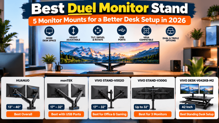 Best Duel Monitor Stand: 5 Monitor Mounts for a Better Desk Setup in 2026